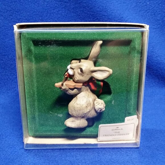 Hallmark The Friendly Fiddler Ornament 1981 QX434-2 Original Box and Price Tag - Picture 1 of 10